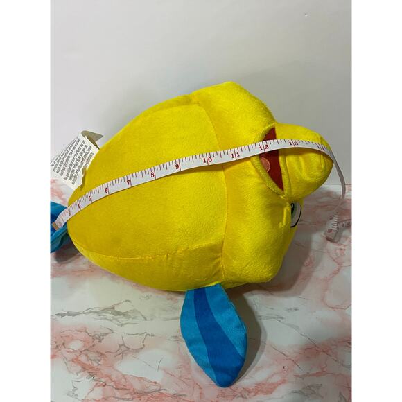 BIG 15" Disney Princess Flounder Stuffed Plush Plushie Ariel Little Mermaid Fish - Picture 3 of 6